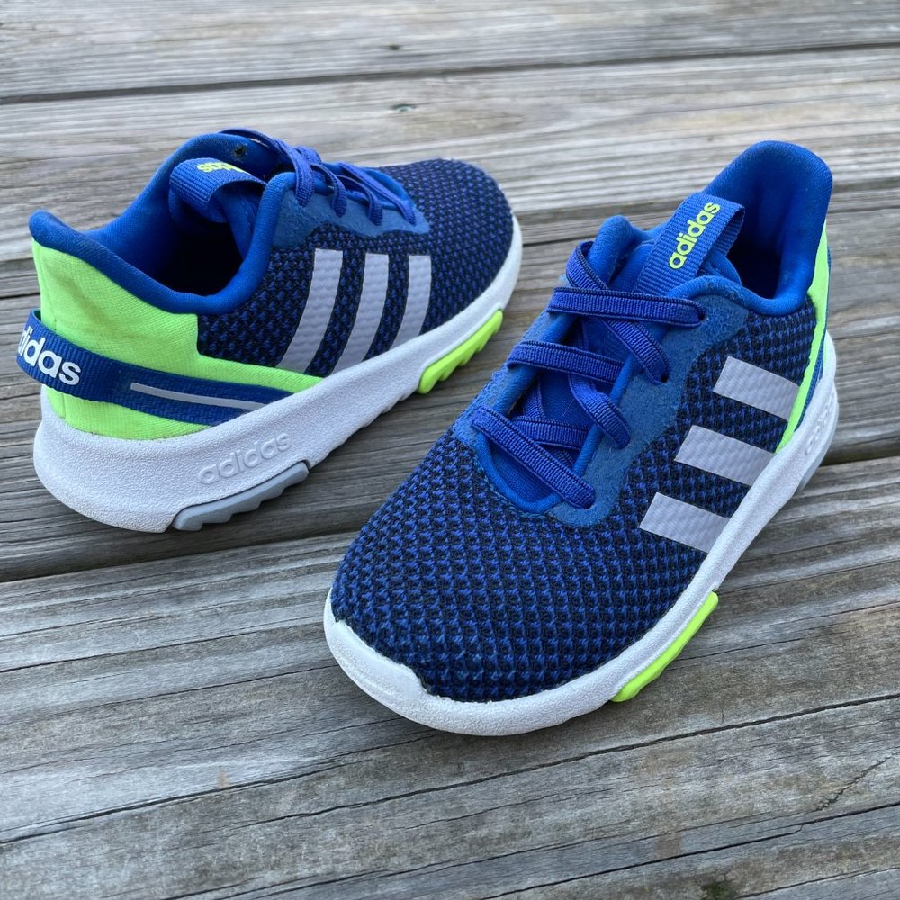 Adidas Kids Sneaker Blue Shoes size 8k - Picture 5 of 11